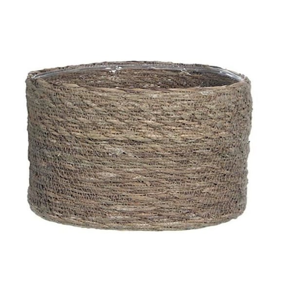 kurv glimmer dekorationer atlantisk brun flet (20 x 20 cm)