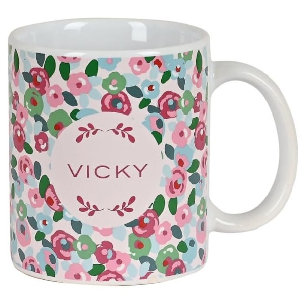 Mugg - Safta - VickyMB - Keramik - Flerfärgad - 35 ml - Diskmaskinskompatibel Flerfärgad