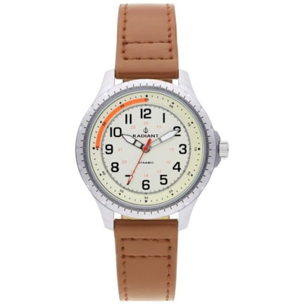 Unisexklocka RADIANT ADRIANA RA501602 - Kvarts - Analog - Läderband - Silver