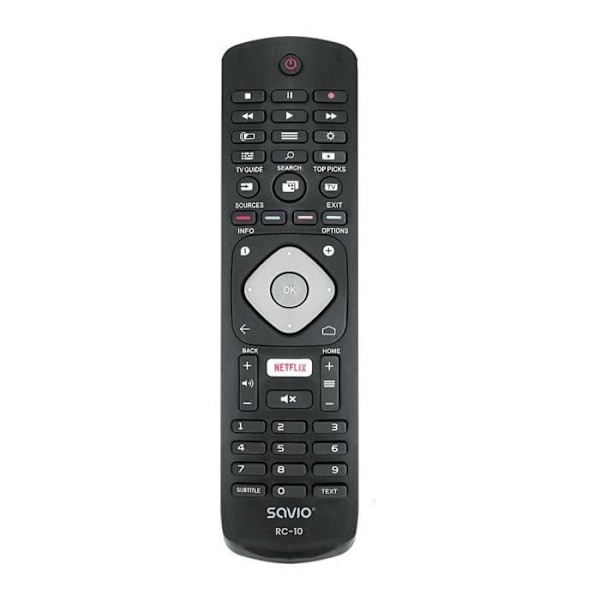 Universel fjernbetjening - SAVIO - Philips RC-10 SAV - Sort Sort