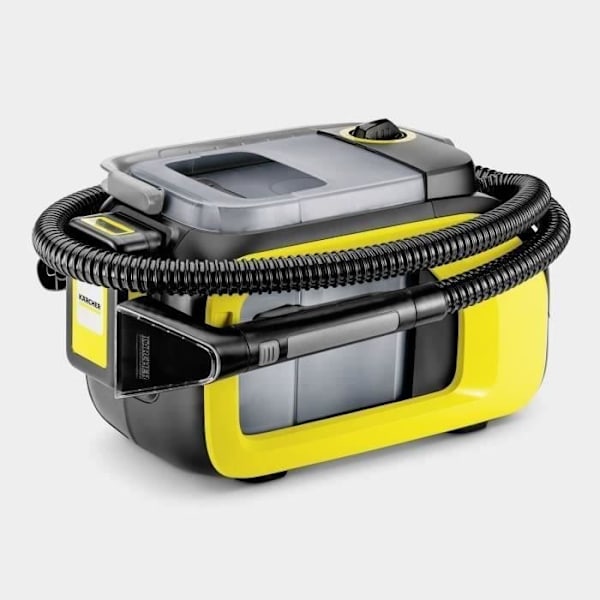 KARCHER - Extraktorinjektor 18V (2,5 Ah) - SE 3-18 kompakt (batteri ingår ej) - 12 min autonomi - svart/gul - 1.081-500.0 Grå och gul