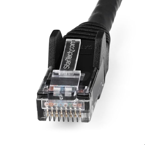 1M LSZH CAT6 ETHERNET KABEL - SNAGLESS UTP PATCH CORD SVART