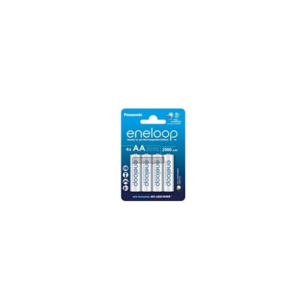 Panasonic laddningsbart batteri ENELOOP AA X4 UPPLDDNINGSBARA BATTERIER 2000 MAH