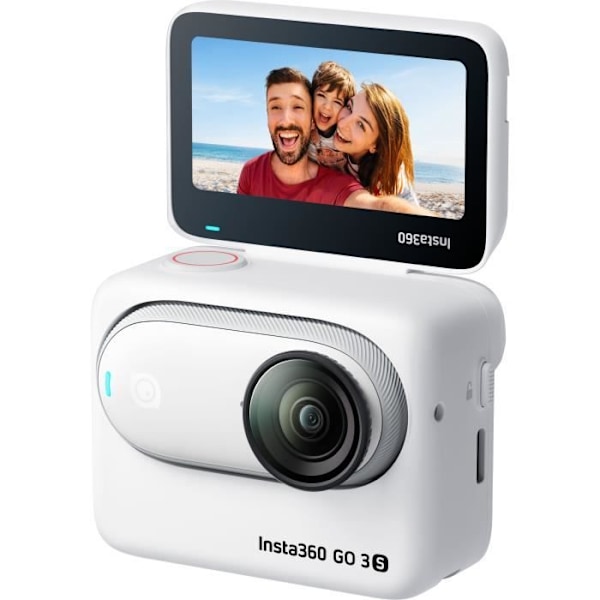Urheilukamera - INSTA360 - GO 3S - 128 Gt - Vedenpitävä - 4K Valkoinen