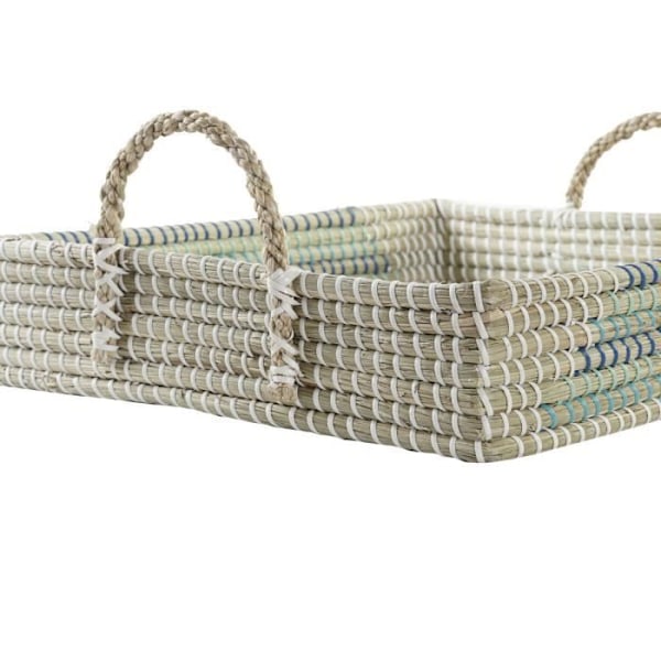 naturlig turkis hvid tropisk brætspil (48 x 38 x 15 cm) - Farve: TURKIS