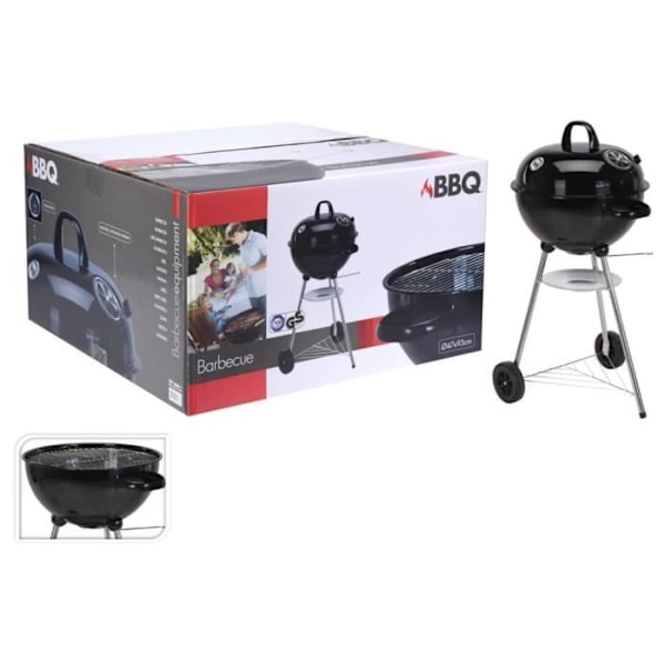 ProGarden Grill i kugleform sort 445883
