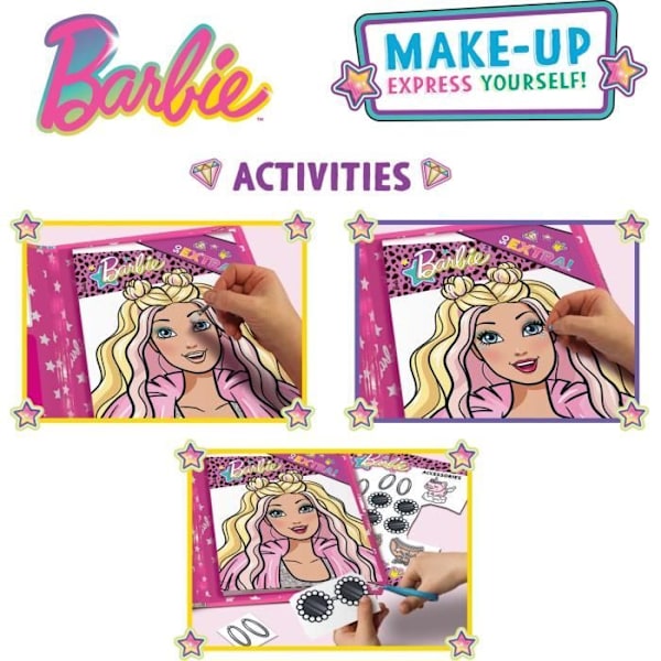 Sketchbook - Barbie Sketch Book Make Up - Lisciani - Att lära sig och göra smink Flerfärgad