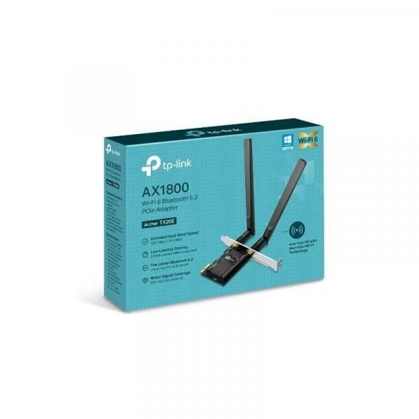 Verkkokortti - TP-Link - Archer TX20E - Wi-Fi 6 - Bluetooth 5.2 - 2 kaksikaistaista antennia