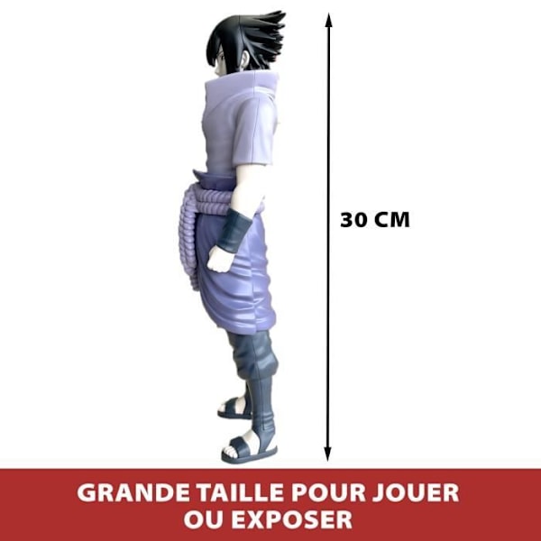Suuri nivelhahmo - BANDAI - Anime Heroes - Naruto Shippuden - Anime Heroes Mega Figuuri 30 cm - Sasuke Uchiha Flerfärgad