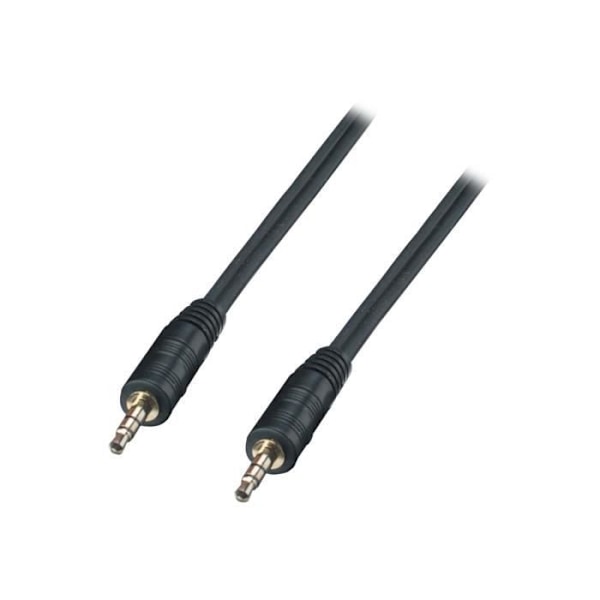3,5 mm (M) mini stereo-telefon lydkabel til 3,5 mm (M) mini stereo-telefon lydkabel 10 m - LINDY - Afskærmet - Sort