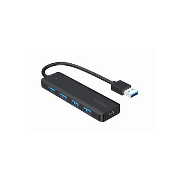 USB-Hub - GEMBIRD - UHB-U3P4P-02 - 4 Porte - Multifarvet - Kompakt 3x1x10,9 cm