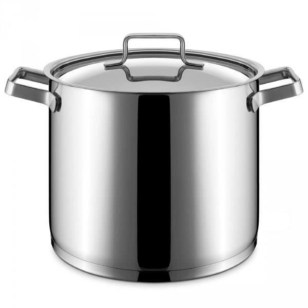 Cateringgryta med lock i rostfritt stål 24 till 28 cm - Pujadas