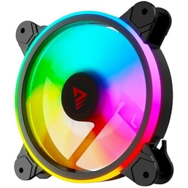 Savio FAN-01 ARGB boksventilator Ø 12 cm Sort