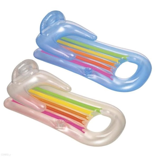 INTEX Uppblåsbar madrasspoolstol King Cool Transparent