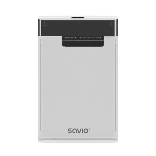 SAVIO Ekstern boks 2,5 til harddisk-SSD, USB 3,0, gennemsigtig, - AK-66 Sort, Transparent