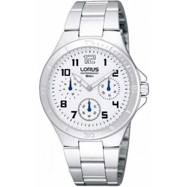Børneur - LORUS - RP655BX9 - Quartz - Analog - Rustfrit stål Silver, Vit