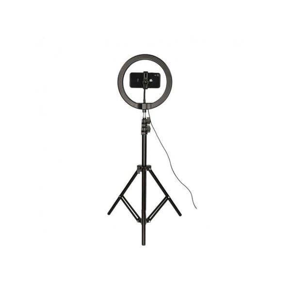 FOTO STUDIO MAX RING LED MED STATIV KSIX Svart