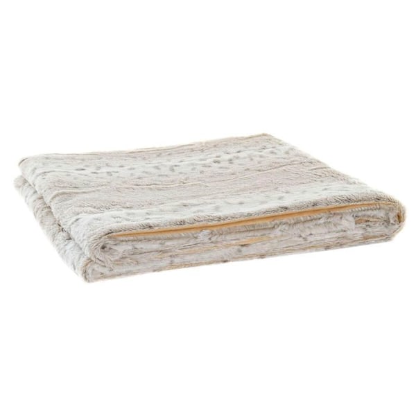 Vildt bjergtæppe DKD Home Decor beige/vit