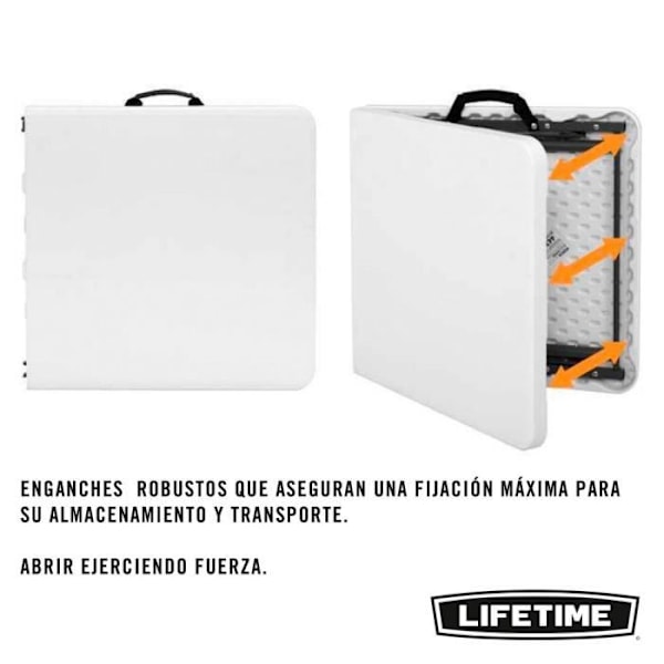 LIFETIME ultra-resistent multifunktions klapbord 122x61x56 - 91,5 cm UV100
