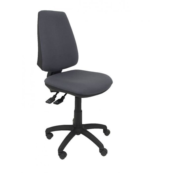 Ergonomisk kontorstol med synkromekanisme, højdejusterbare hjul og parkethjul Mørkegrå BALI Sæde og