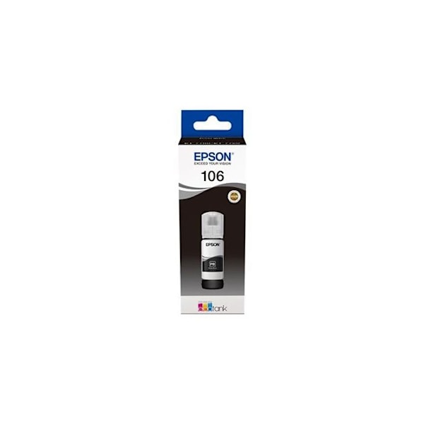 Mustesäiliö - EPSON - 106 - 70 ml - valokuvamusta - malleihin EcoTank ET-7700, ET-7750, L7160, L7180
