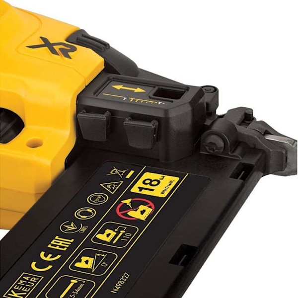 18V langattomasti toimiva viimeistelynaulain 18Ga - DEWALT DCN680D2 - 2 kpl 2Ah akkua