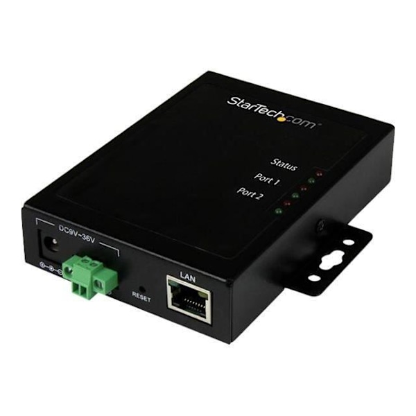 STARTECH 2 sarjaportti RS232 IP Ethernet-laitepalvelimeen - metallinen ja asennettava