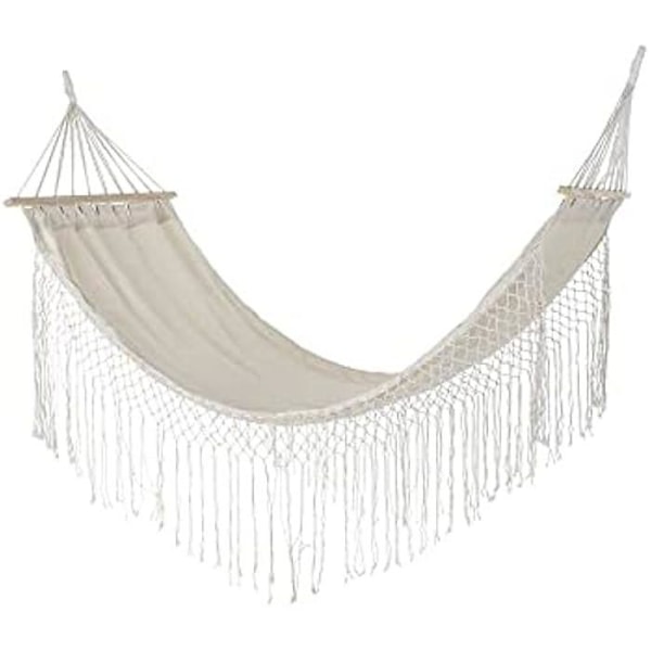 Hängmatta - DKD HEMINNREDNING - Standard - Beige - Bomull - 280 x 100 x 130 cm Beige