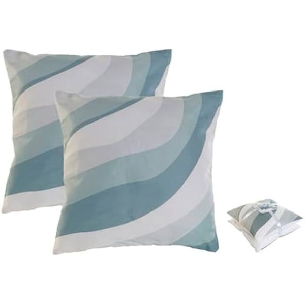 Tyynyt - HOME ESPRIT - Ondas - Monivärinen - 45 x 45 cm - 2 kpl setti Flerfärgad