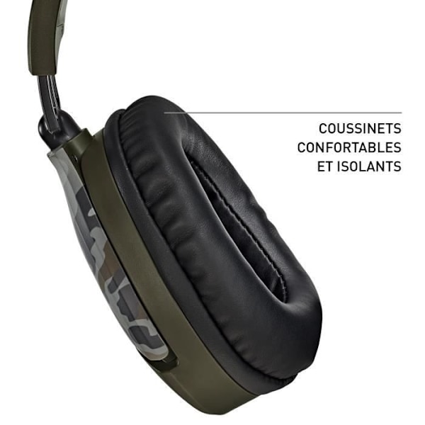 Turtle Beach Recon 70 Camo Gaming Headset - Grøn - TBS-6455-02