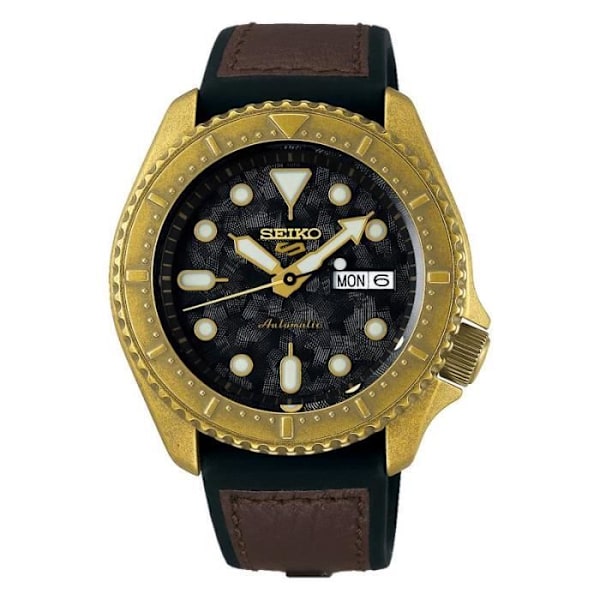 Kello - Seiko - SRPE80K1 - Automaattinen - Urheilullinen - Vedenpitävyys 10 Atm Brun svart