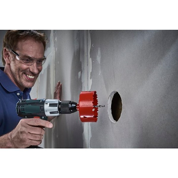 BiM Multi Material Hulsav - WOLFCRAFT - Diameter 83 mm - Skæredybde 40 mm Rød