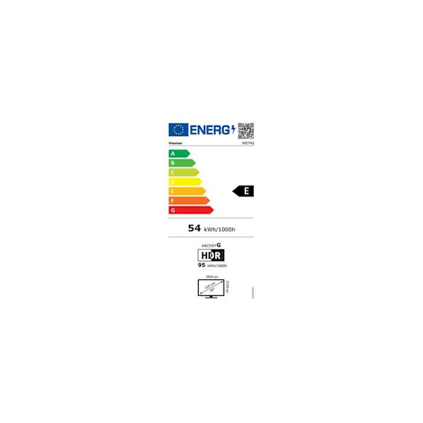 QLED 4K-TV - Hisense - 50E7NQ - 50 tum - Dolby Vision/HDR10+ - Smart TV