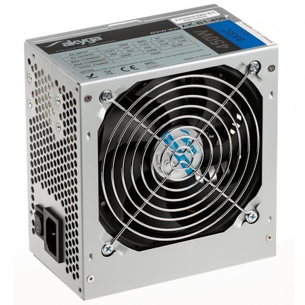 Akyga Basic Series AK-B1-400 virtalähde - ATX12V 2.31 - 400 wattia - PFC - harmaa