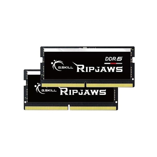 G.Skill RipJaws-sarja SO-DIMM 64 Go (2 x 32 Go) DDR5 4800 MHz CL40 - Dual Channel - 2 kpl SO-DIMM RAM-muistia PC5-38400 - F5-480