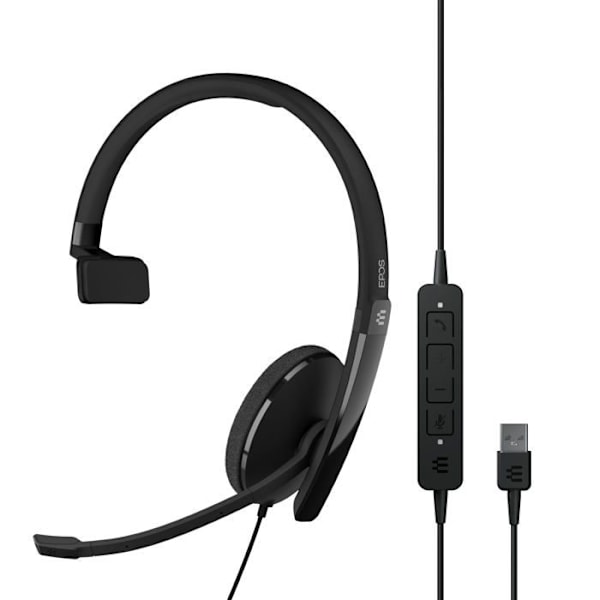 EPOS I SENNHEISER ADAPT 130 USB II - Sort kablede in-ear hovedtelefoner