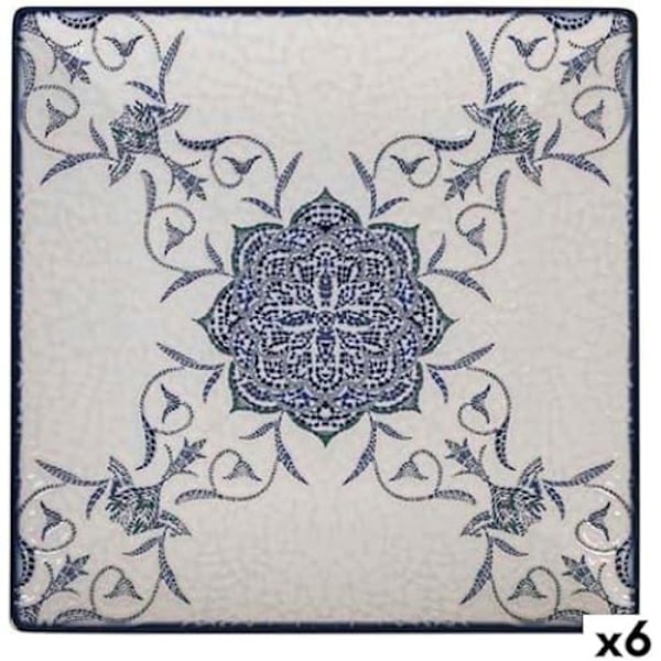 Ruokalautanen - LA MEDITERRÁNEA - Rosetta - Monivärinen - Setti 6 - 24 x 24 x 2 cm mångfärgad