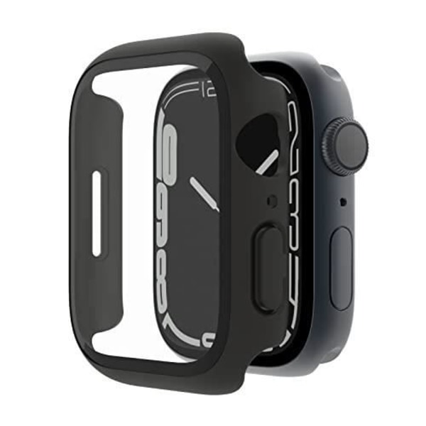 BELKIN TemperedCurve Hybrid -näytönsuoja ja kotelo Apple Watchille 8-7-SE-6-5-4 - musta Svart