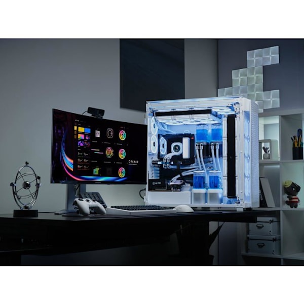 PC-kotelo - CORSAIR - 9000D RGB Airflow - Super-Tower - InfiniRail-järjestelmä - Optimoitu ilmankierto