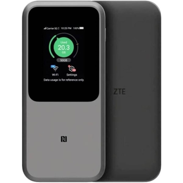 ZTE MU5120 Mobil 5G Wi-Fi-adgangspunkt 3800 MBit/s grå