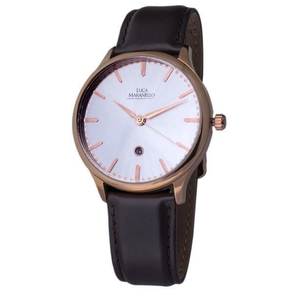 Herreur AY012525-002 (ø 44 mm) - AY012525-002 - Quartz - Brun - Læder