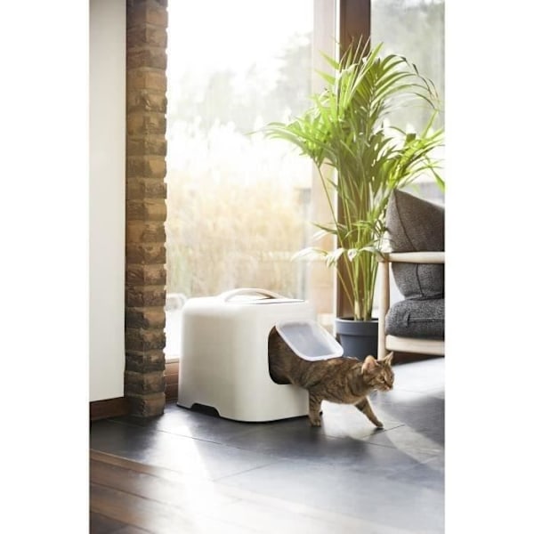 ROTHO - Kissan wc talo 51 x 39 x 40 cm - hiekkalaatikko - Gui Blanc Horisont blå