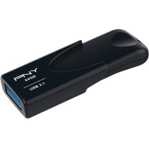 Flashhukommelse - USB-nøgle - 4 3.1 - 64 GB - USB 3.1 - Sort