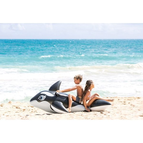 Ride-on Whale - Intex - Stor - 193 x 119 cm - PVC - För barn från 3 år Svart