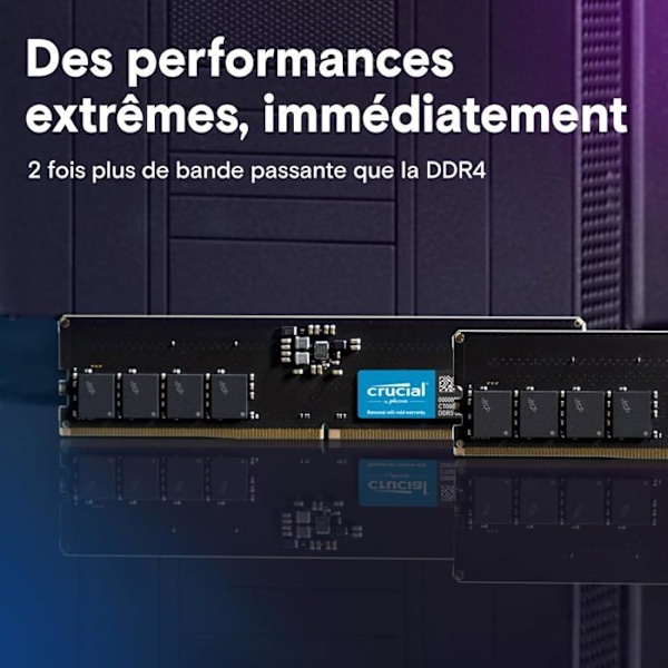 RAM DDR5 Crucial 64GB Kit (2x32GB) - 5600MHz - Ei-ECC - UDIMM