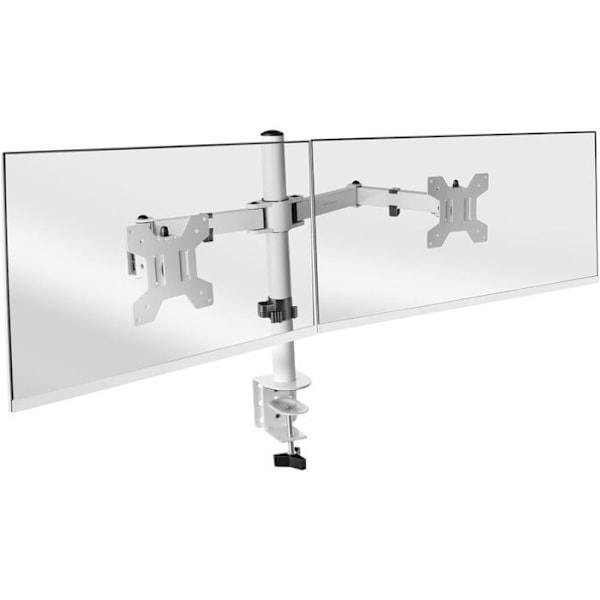 Support Moniteur - Mars Gaming - MARM2W - 27 tommer - Justerbar - Hvid Hvid