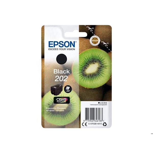 EPSON 202 mustepatruuna - 6,9 ml - Musta - Expression Premium XP-6000, XP-6005, XP-6100, XP-6105