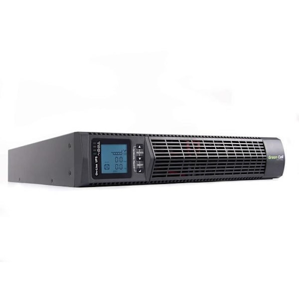 Green Cell® UPS Online Power Inverter 2000VA (1800W) med LCD-skärm 4 x 12V/9Ah 6X IEC320 C13-10A