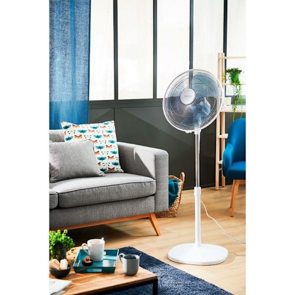 ROWENTA Turbo Essential Piedestal ventilator, Kraftig, Design, Holdbar, Effektiv, Økodesignet, 3 hastigheder VU3110F0