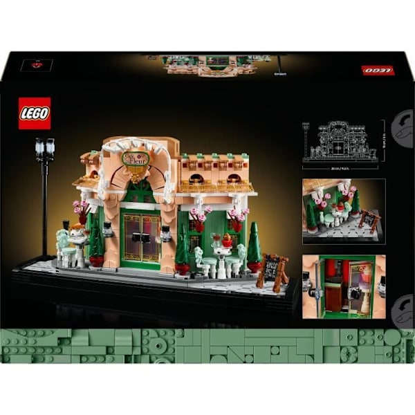 LEGO Ikoner 10362 Det franska kaféet - Parisisk dekoration för hylla - Set för vuxna Flerfärgad